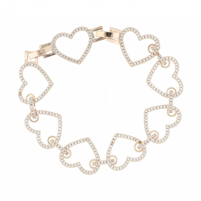BRACCIALE VENERE CUORE CM 18 IN OTTONE