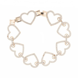 BRACCIALE VENERE CUORE CM 18 IN OTTONE