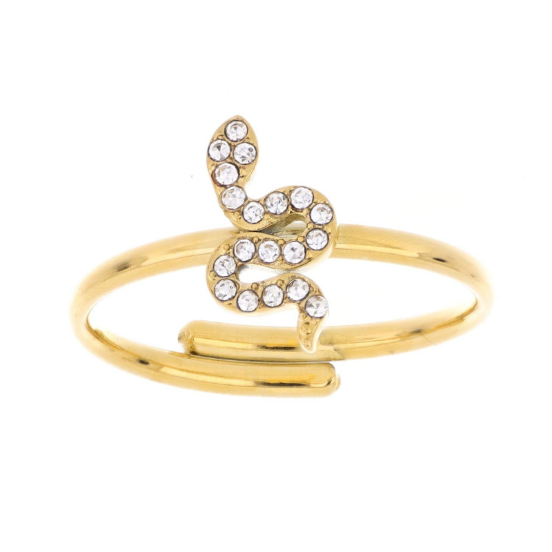 ANELLO "ADANA" SERPENTE MM 11 IN ACCIAIO