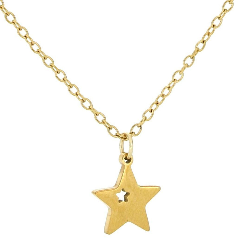 COLLANA ADANA CON STELLA IN ACCIAIO