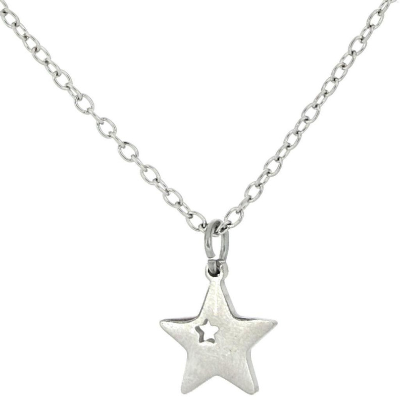 COLLANA ADANA CON STELLA IN ACCIAIO