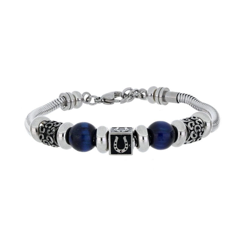 BRACCIALE "URANO" UOMO CM 18+3 IN ACCIAIO