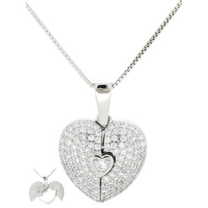 PENDENTE MISTI CON CUORE MM 20 IN ARGENTO 925