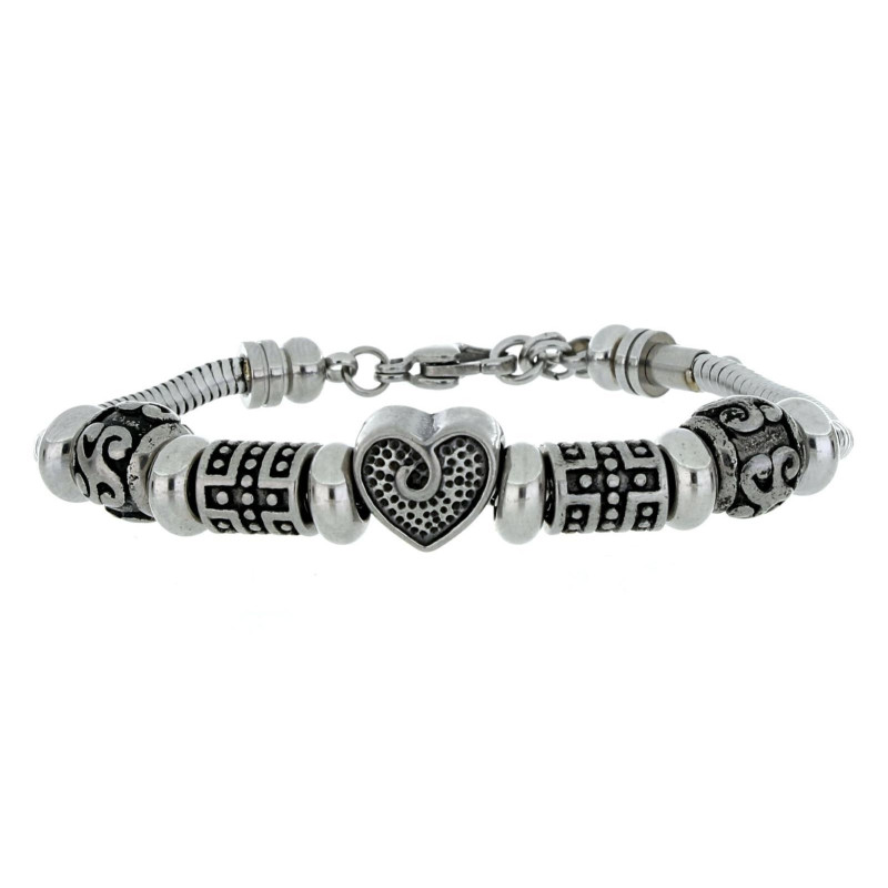 BRACCIALE "URANO" UOMO CM 18+3 IN ACCIAIO