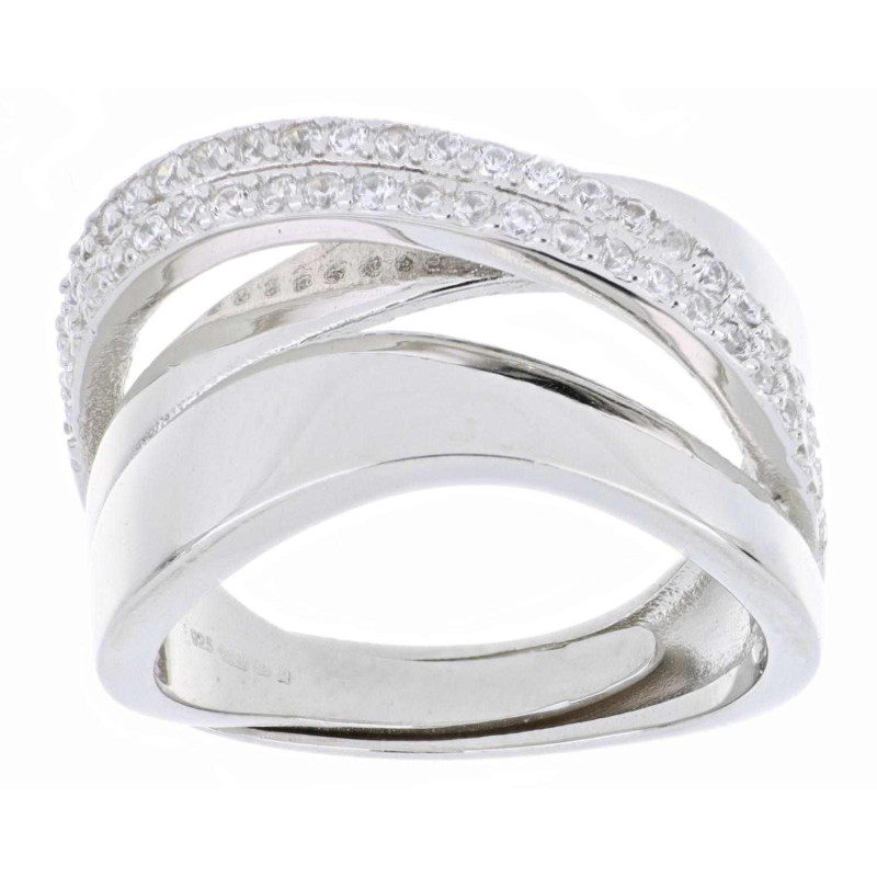 ANELLO MISTI IN ARGENTO 925