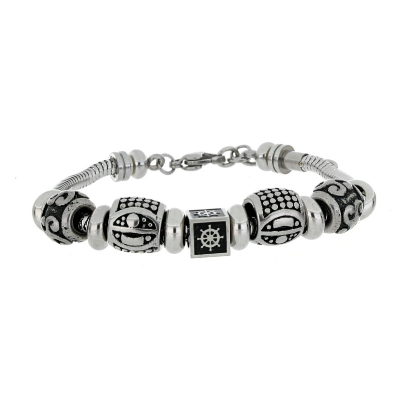 BRACCIALE "URANO" UOMO CM 18+3 IN ACCIAIO
