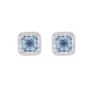 ORECCHINO DUBAI QUADRATO MM 7 IN ARGENTO 925