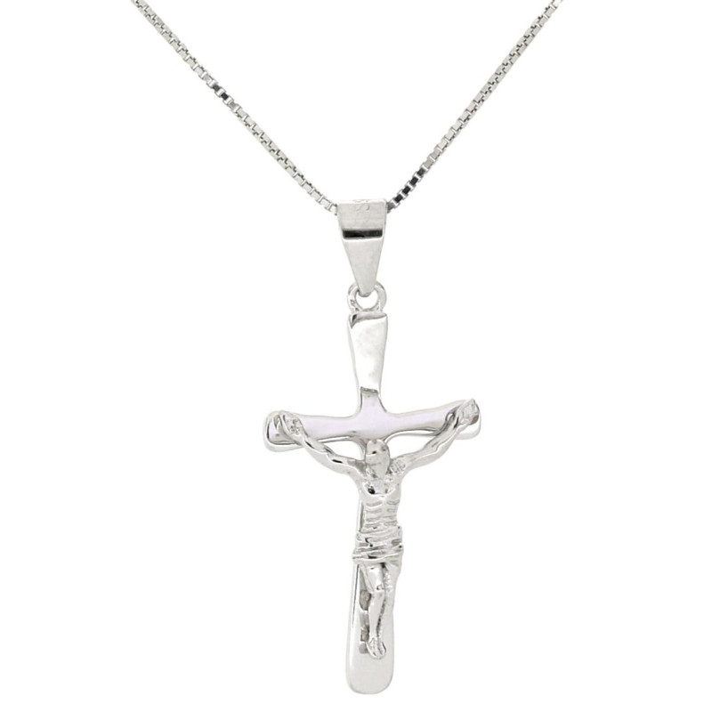 PENDENTE CROCI 27X15 MM IN ARGENTO 925