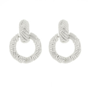 ORECCHINI CIRCE IN ACCIAIO MM 42X32