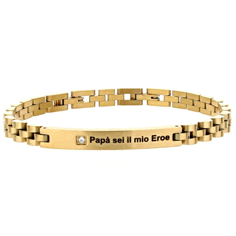 BRACCIALE CM 21 PAPA' IN ACCIAIO