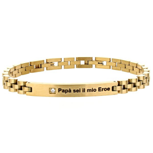 BRACCIALE CM 21 PAPA' IN ACCIAIO