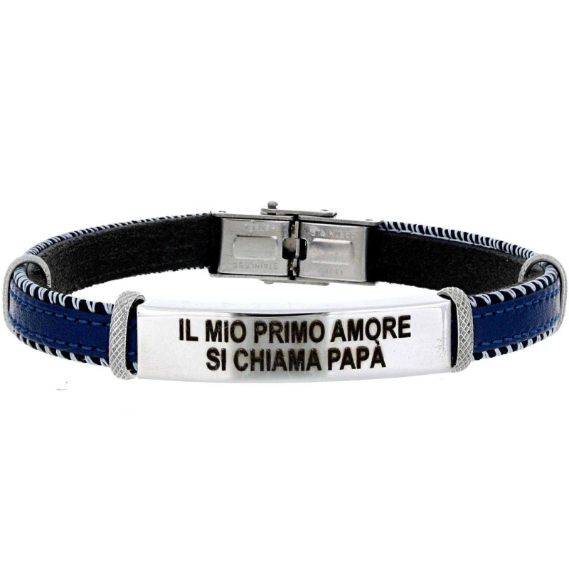BRACCIALE CM 20 PAPA' IN ACCIAIO