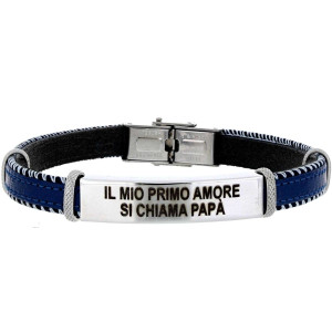BRACCIALE CM 20 PAPA' IN ACCIAIO