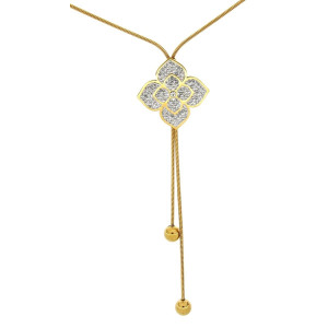 COLLANA IRIDE CON SALISCENDI CM 70 IN ACCIAIO MM 33