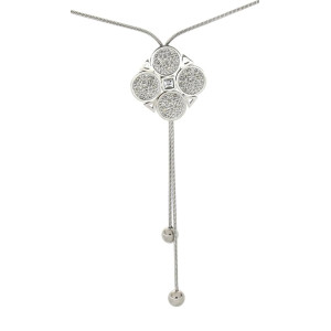 COLLANA IRIDE CON SALISCENDI CM 70 IN ACCIAIO MM 33