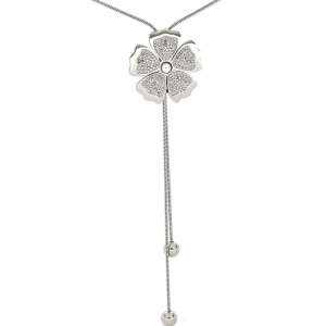 COLLANA IRIDE CON SALISCENDI CM 70 IN ACCIAIO MM 33