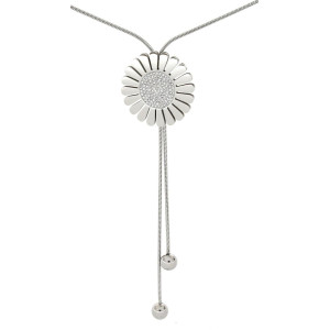 COLLANA IRIDE CON SALISCENDI CM 70 IN ACCIAIO MM 33