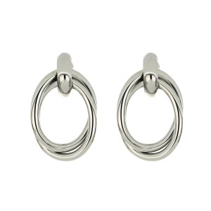 ORECCHINI CIRCE IN ACCIAIO MM 43X21