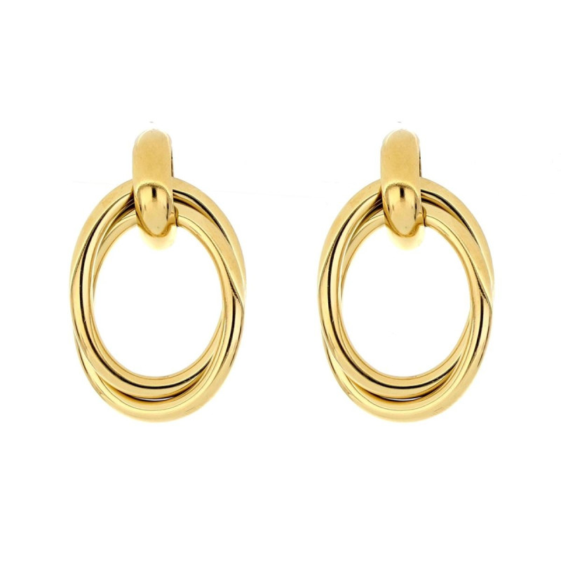 ORECCHINI CIRCE IN ACCIAIO MM 43X21