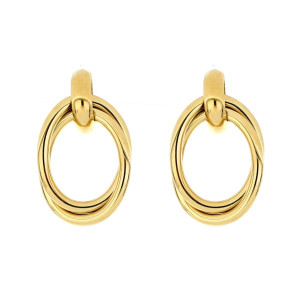 ORECCHINI CIRCE IN ACCIAIO MM 43X21