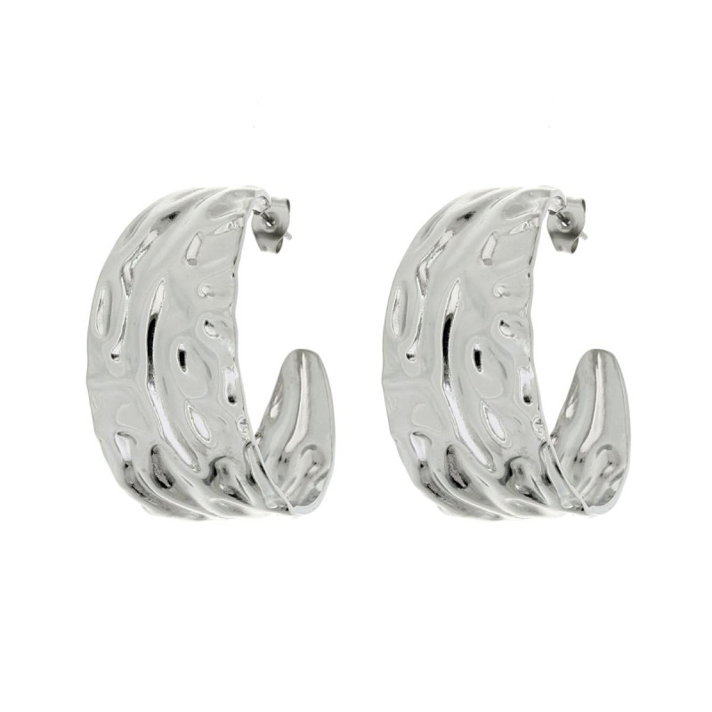 ORECCHINI CIRCE IN ACCIAIO MM 37X19