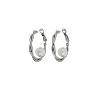 ORECCHINI CIRCE IN ACCIAIO MM 30