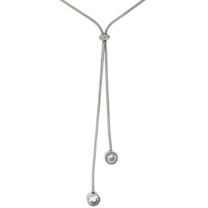 COLLANA IRIDE CON SALISCENDI CM 82 IN ACCIAIO MM 54