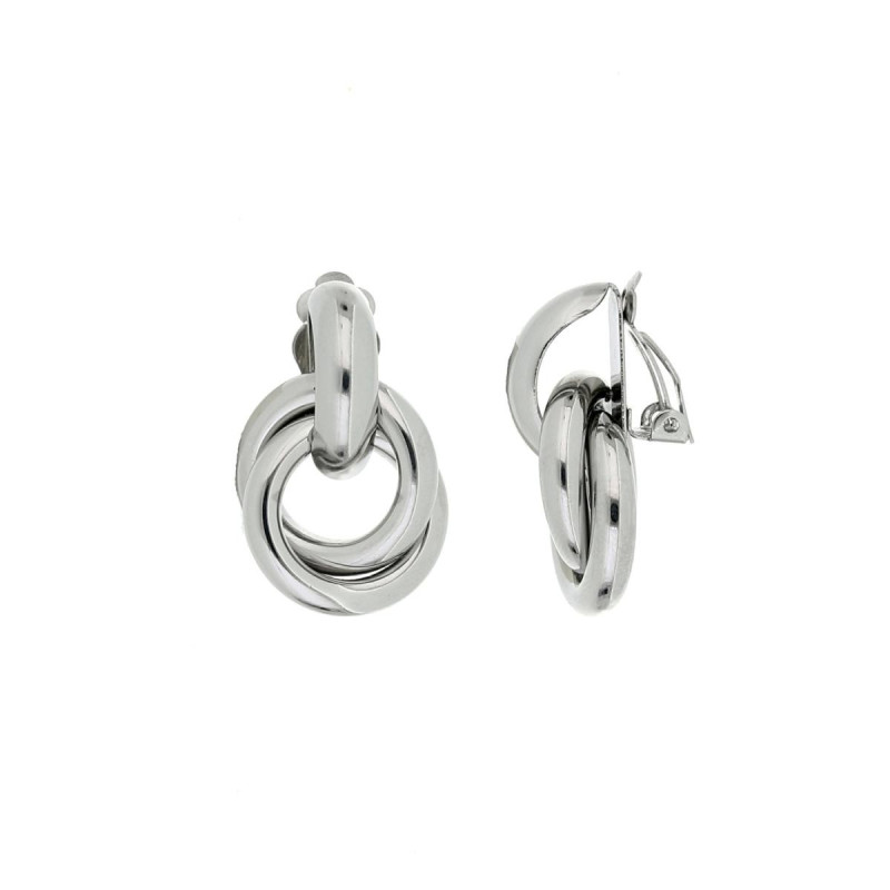 ORECCHINI A CLIP IN ACCIAIO MM 30