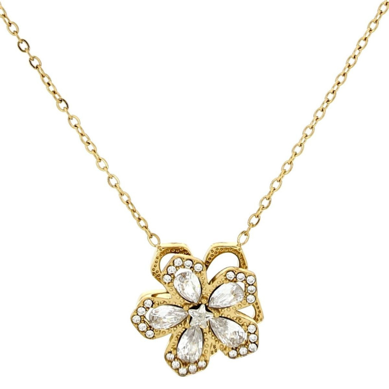 COLLANA VOLVE MM 15 IN ACCIAIO CATENA CM 40+5