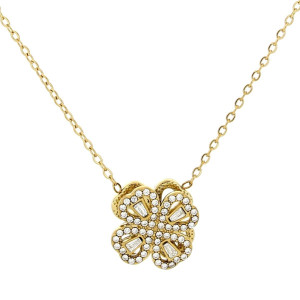 COLLANA VOLVE MM 14 IN ACCIAIO CATENA CM 40+5