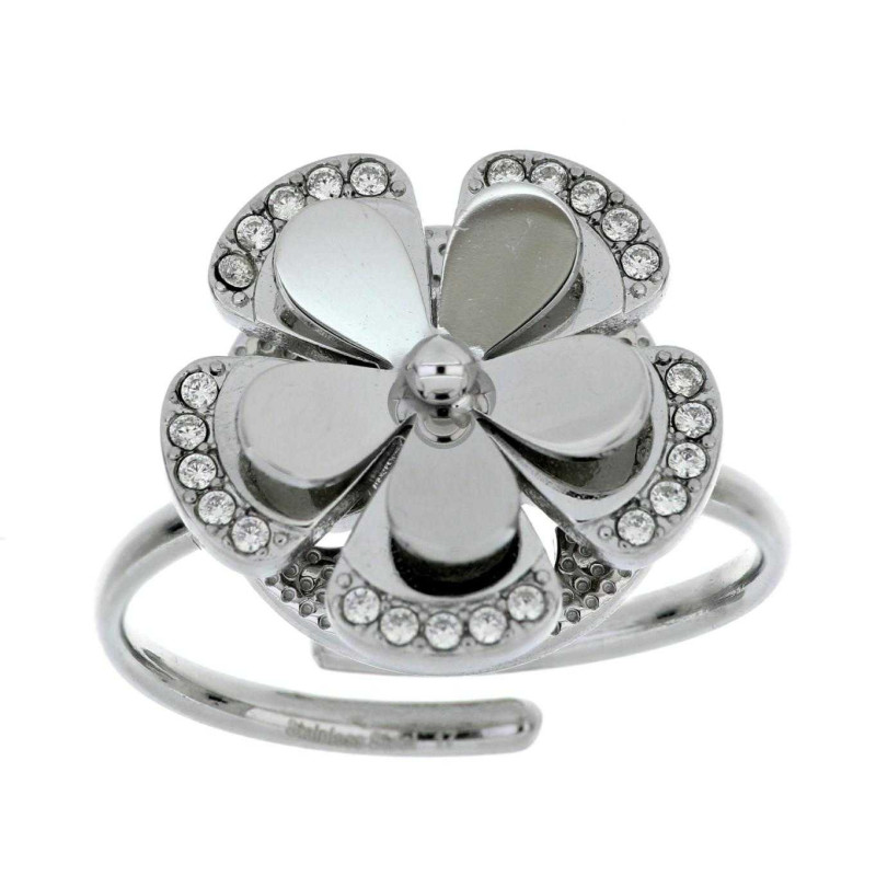 ANELLO VOLVE MM 15 IN ACCIAIO