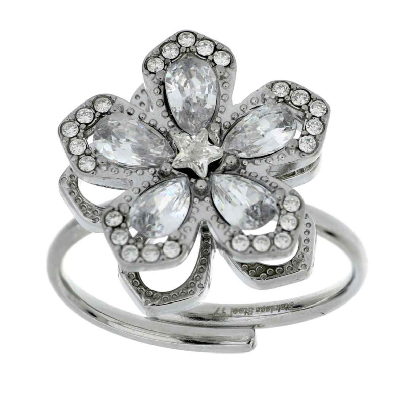 ANELLO VOLVE MM 15 IN ACCIAIO