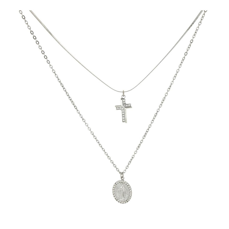 COLLANA "SACRO" IN ACCIAIO