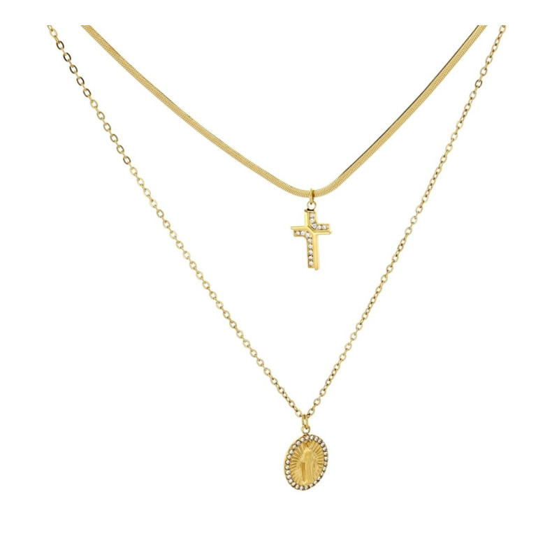 COLLANA "SACRO" IN ACCIAIO