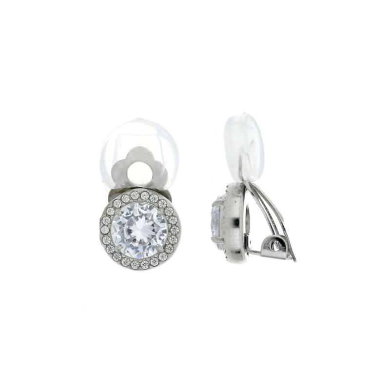 ORECCHINI A CLIP IN ACCIAIO MM 10