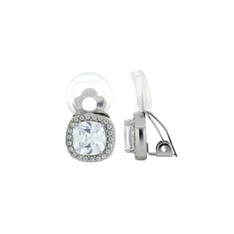 ORECCHINI A CLIP IN ACCIAIO MM 10