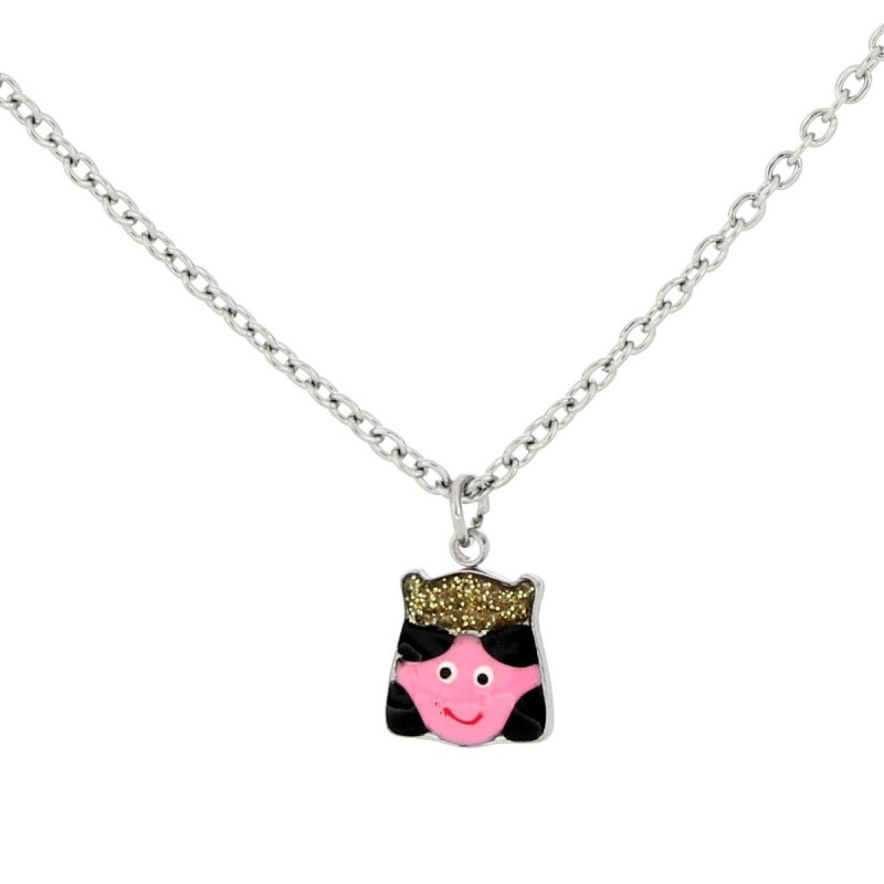 PENDENTE BABY CM 35+5 IN ACCIAIO