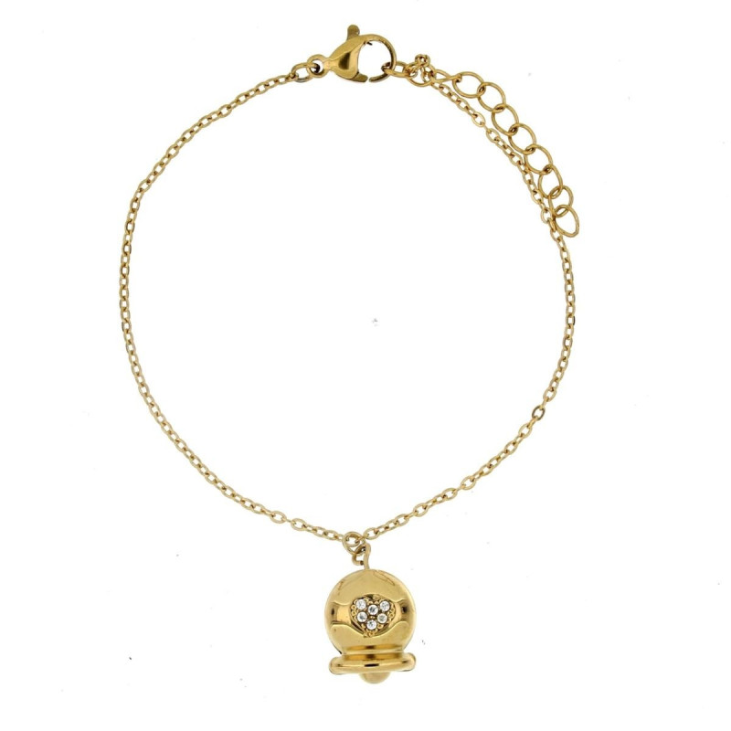 BRACCIALE CM 16+3 BELLS IN ACCIAIO MM 13