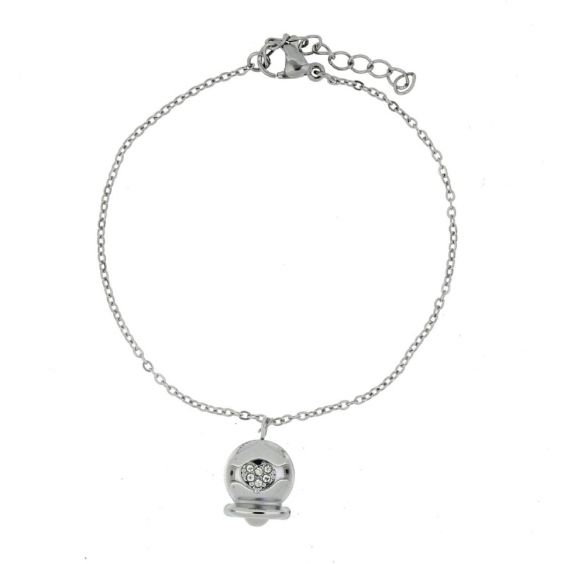 BRACCIALE CM 16+3 BELLS IN ACCIAIO MM 13