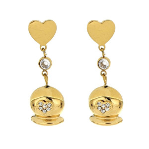 ORECCHINI BELLS IN ACCIAIO MM 12