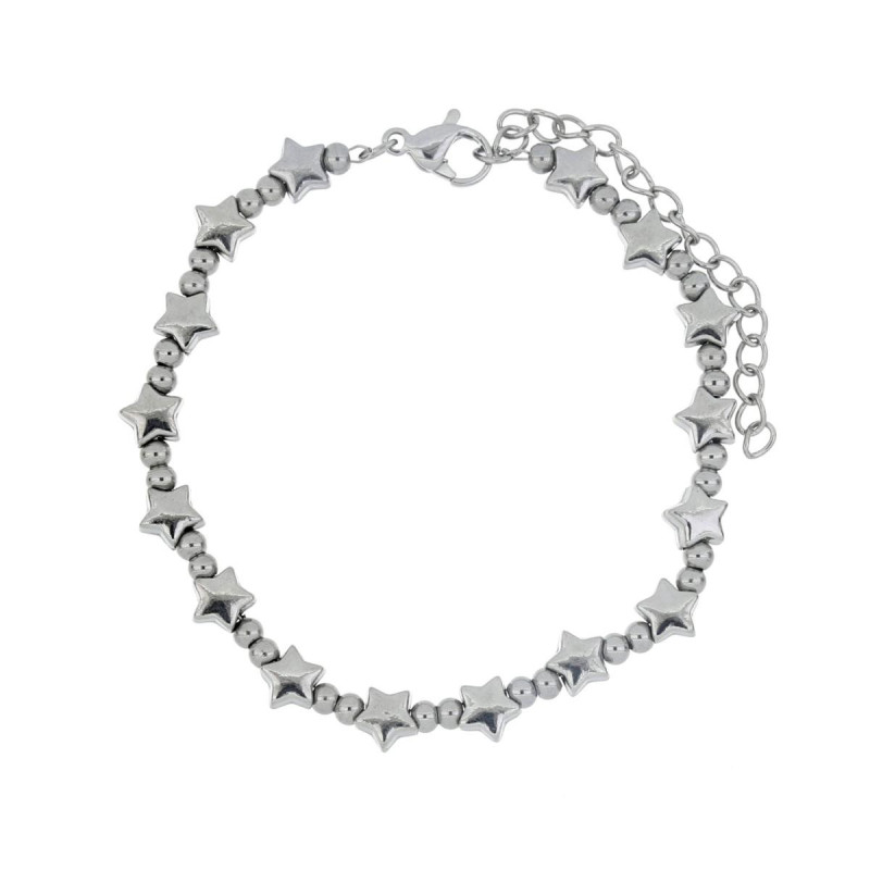 BRACCIALE CM 17+4 TYCHE IN ACCIAIO MM 6