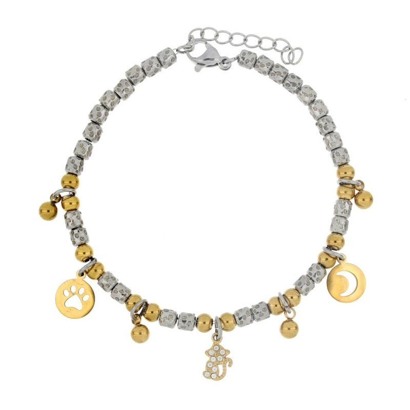 BRACCIALE CM 17+4 TYCHE IN ACCIAIO