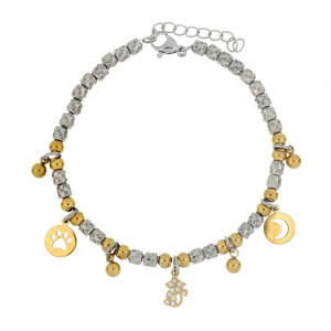 BRACCIALE CM 17+4 TYCHE IN ACCIAIO