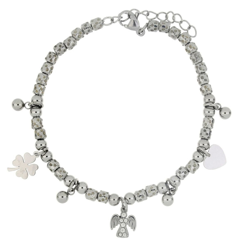 BRACCIALE CM 17+4 TYCHE IN ACCIAIO