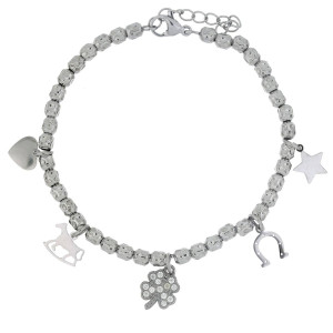 BRACCIALE CM 17+4 TYCHE IN ACCIAIO