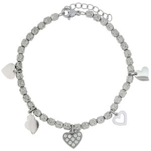 BRACCIALE CM 17+4 TYCHE IN ACCIAIO