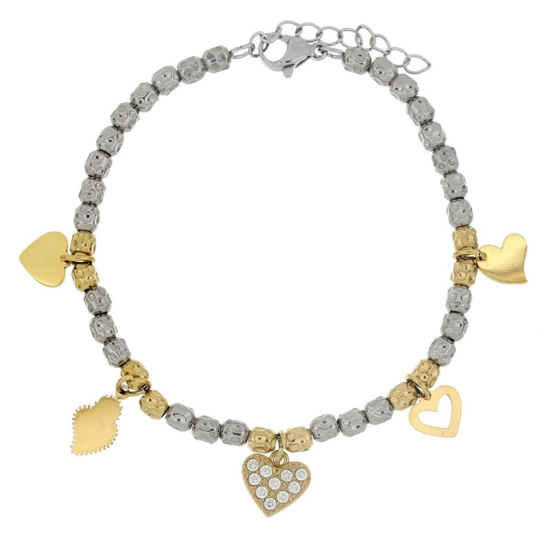 BRACCIALE CM 17+4 TYCHE IN ACCIAIO