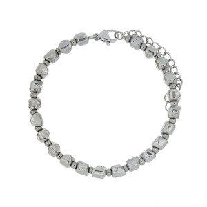 BRACCIALE CM 17+4 TYCHE IN ACCIAIO MM 5
