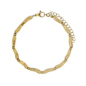 BRACCIALE CM 17+4 TYCHE IN ACCIAIO MM 4