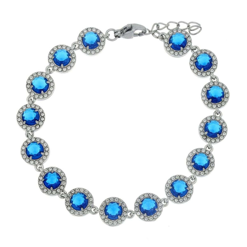 BRACCIALE MINERVA MM 8 IN ACCIAIO CM 17+4